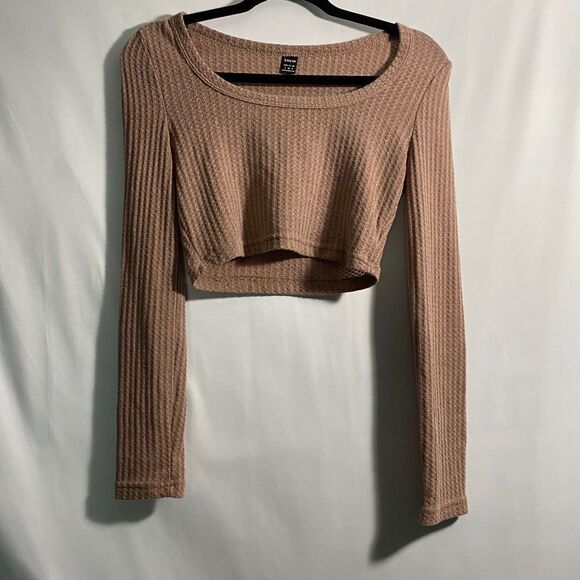 Shein Waffle knit crop top - Picture 1 of 4